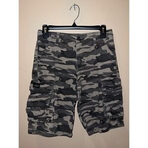 LEE DUNGAREES Camouflage Cargo Shorts BOYS 14 Youth Hunting Fishing Hiking Long